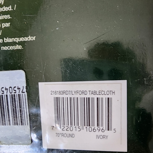 NEW Ralph Lauren Round Tablecloth-Ivory - Picture 5 of 6